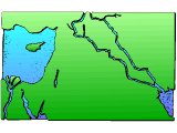 Blank map of Middle East